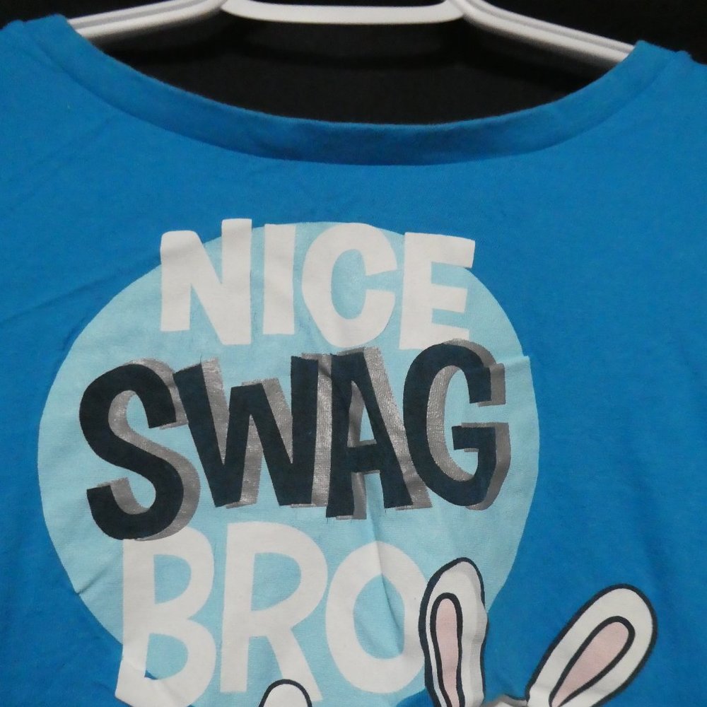 SWS | xl, Extra Large | Blue | Nice Swag Graphic Tee | 100% cotton | BNWOT - Picture 4 of 12